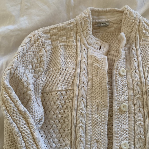 LL Bean Cotton Cardigan - Picture 2 of 6